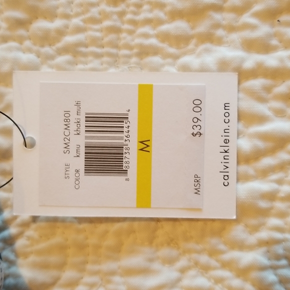 NWT size M Calvin Klein sleeveless print top - Picture 6 of 7